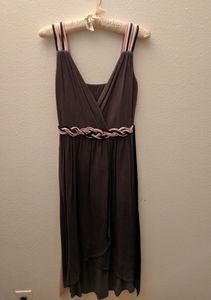 Fancy braided wrap dress